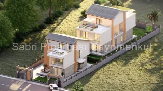 SABRİ PINARBAŞI'dan EŞSİZ MİMARİLİ 5+1 SATILIK VİLLA